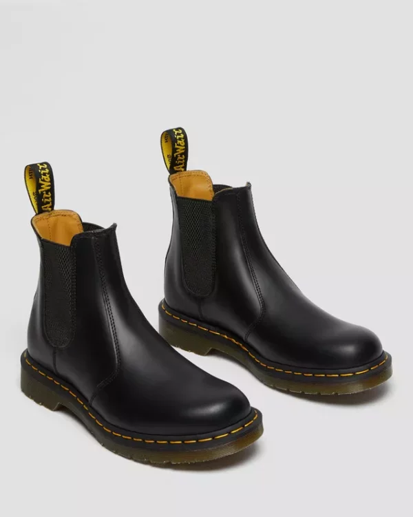 2976 Glattleder Chelsea Boots mit gelben Nahten – Bild 3