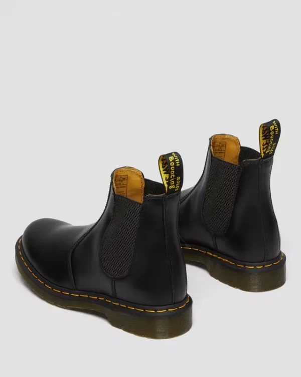 2976 Glattleder Chelsea Boots mit gelben Nahten – Bild 4
