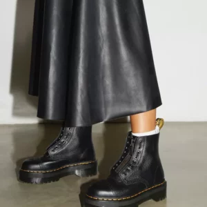 Sinclair Gemilltes Nappaleder Plateaustiefel