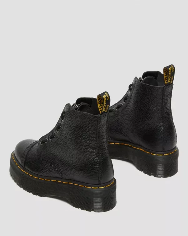 Sinclair Gemilltes Nappaleder Plateaustiefel – Bild 4