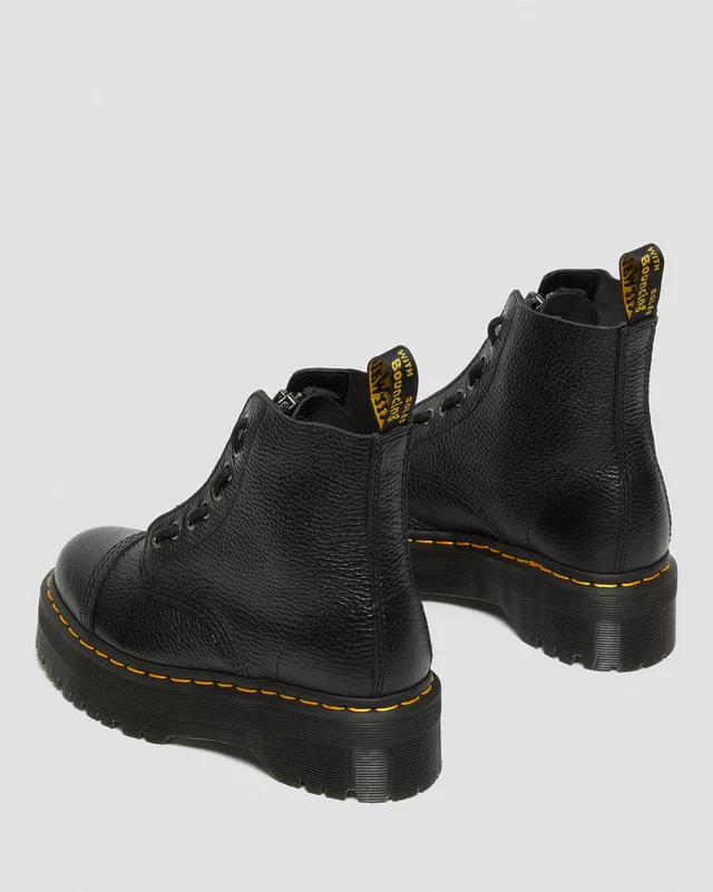 Sinclair Gemilltes Nappaleder Plateaustiefel – Bild 4